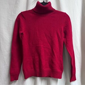 Banana Republic Women’s Merino Wool  Red Turtleneck Sweater Size Small